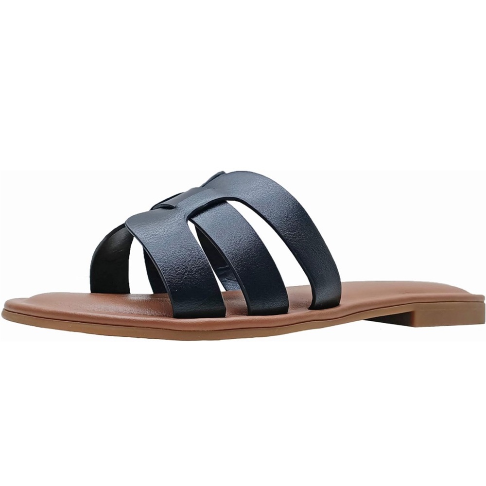 The drop black sandals